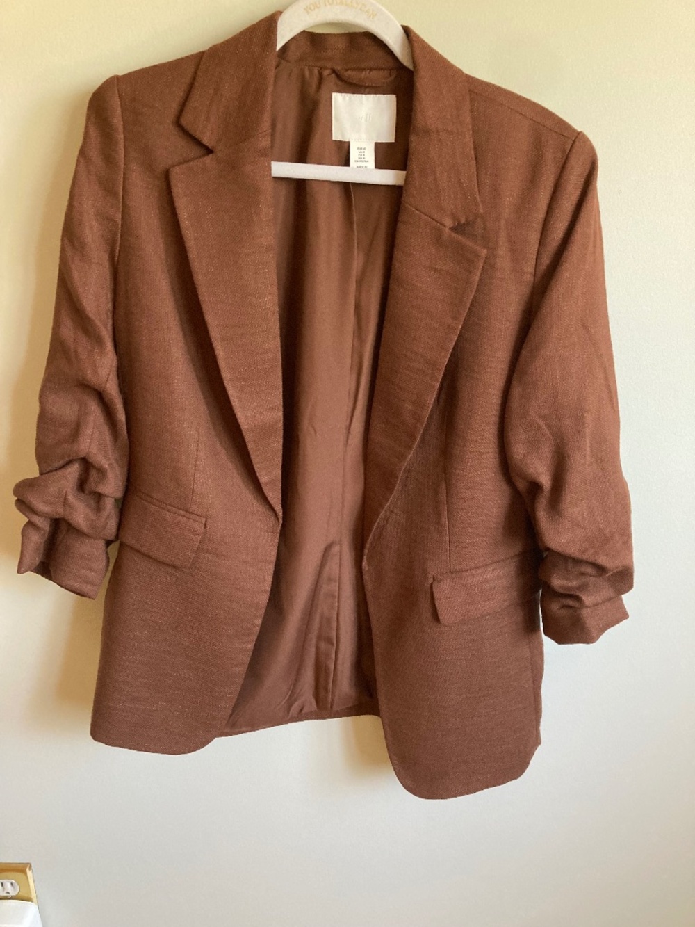 H&M Rust Brown Blazer Medium Fall